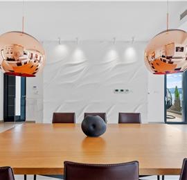 5 bedroom beachfront villa with heated pool near Omis, sleeps 9